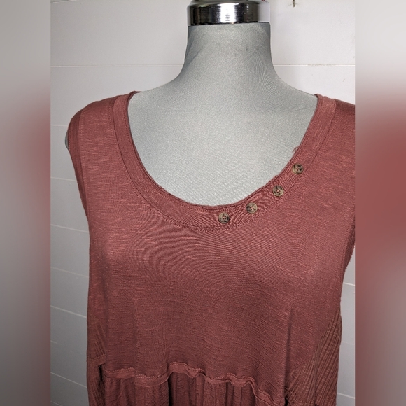 Maurice's scoop neck baby doll top 1X - Picture 3 of 11